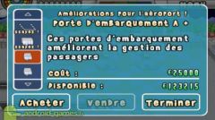 Vous pouvez acheter de nouveaux équipements pour votre aéroport. Vous pouvez acheter de nouveaux équipements pour votre aéroport.